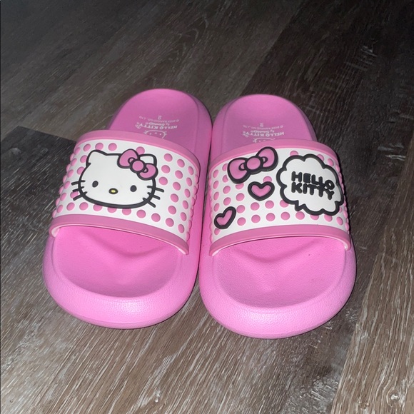 Hello Kitty Pink Polka Dot Kids Sandals - Picture 1 of 3
